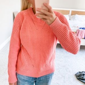 Banana Republic pink knit sweater